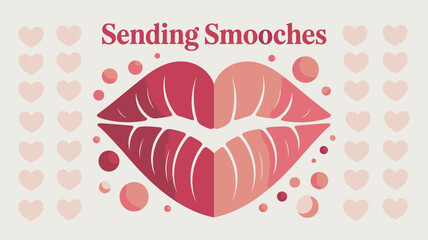 Happy International Kissing Day Lip Print