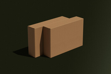 black cardboard box