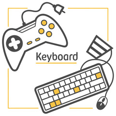 Game controller keyboard mouse technology gaming