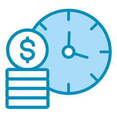 Hourly Wage  Icon Element For Design