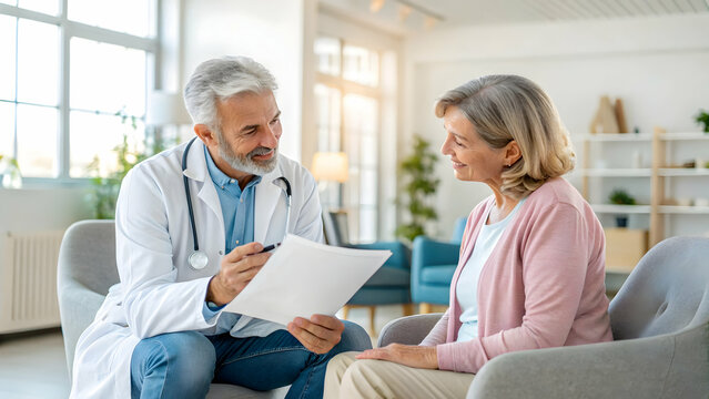 doctor talking to patient