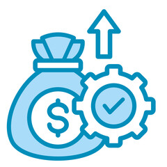 Gross Net  Icon Element For Design