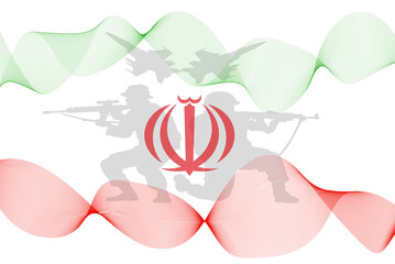 Flag of Iran. flag of republic islam iran.