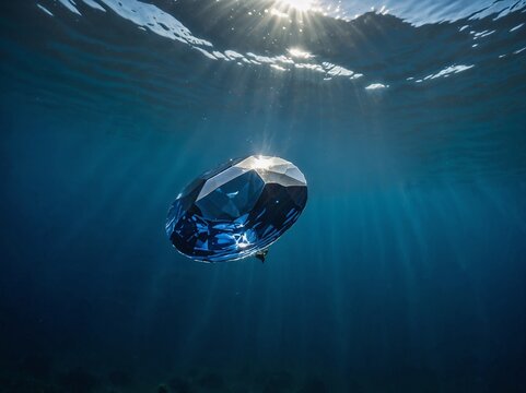 View of Sapphire Stones in blue water