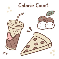 Pizza drink and mushrooms slice pepperoni