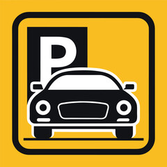Vehicle access sign for parking lot
