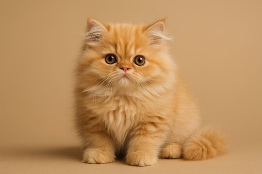 Charming and adorable photos of a Persian kitten