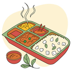 vector illustration of pizza