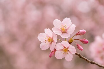Obraz premium Springtime celebration with blooming cherry blossoms