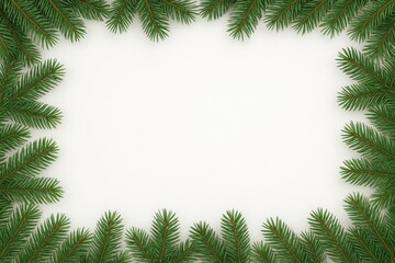 Festive green structure on a plain white backdrop