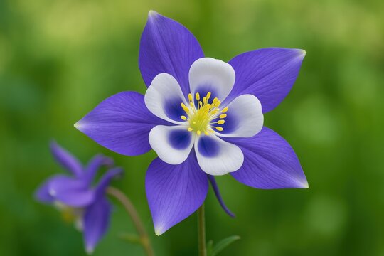 Detailed close-up of Columbine blossom - Powered by Adobe