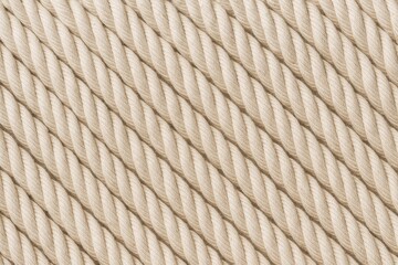 Detailed shot of a tight rope