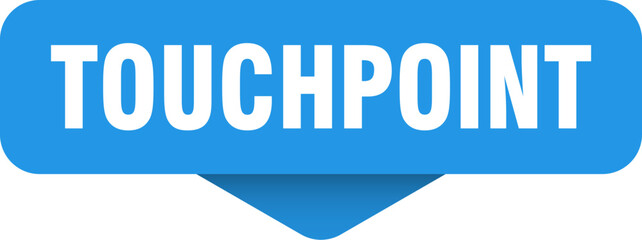 touchpoint sticker. touchpoint sign on transparent background
