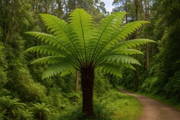 Obraz premium Exploring the Cyathea Australis in the Dandenong Ranges