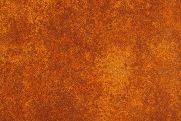 Detailed view of a weathered metal surface with orange rust and textured corrosion