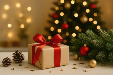 Obraz premium Festive holiday scene backdrop