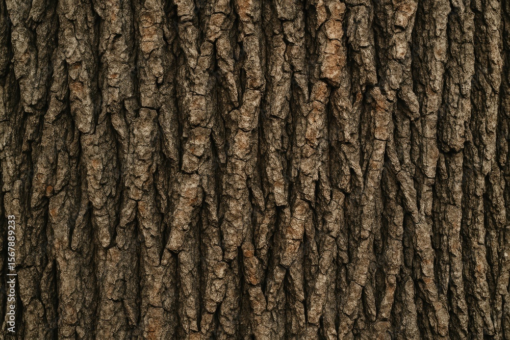 Poster detailed macro of tree bark texture for rustic background