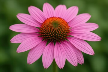 Obraz premium Detailed view of a stunning pink coneflower