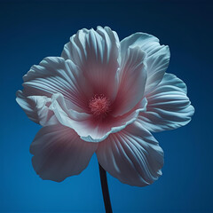 flower - flower on dark blue background