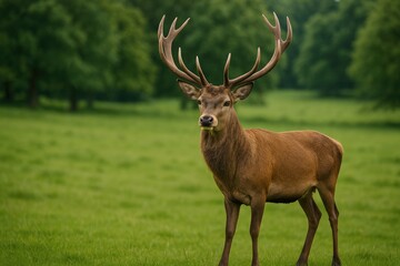 Gentle grazing spot in nature