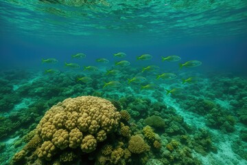 Naklejka premium Exploring the Underwater World of Sipadan Island