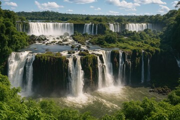 Fototapeta premium Majestic Cascades of the Iconic Waterfalls