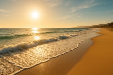 Obraz premium Scorching weather over the open sea