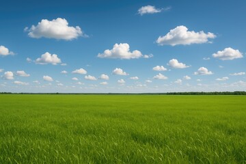 Fototapeta premium A scenic view of a lush green countryside