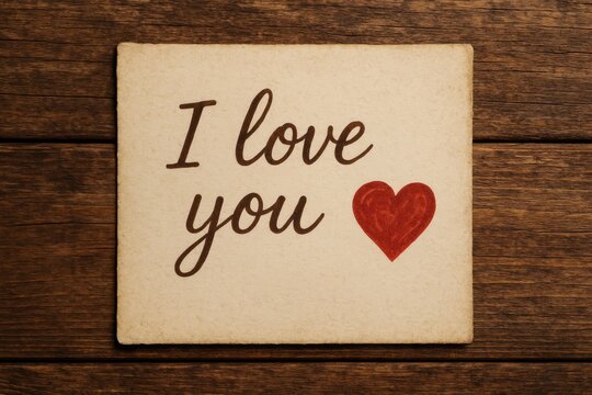 I adore you message in words