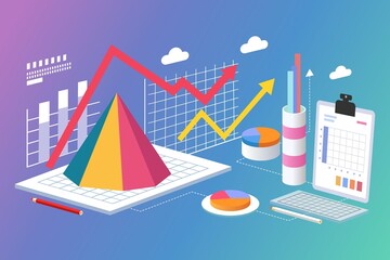 finance investment vector graphics