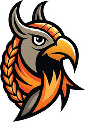 Obraz premium Angry Crow Cartoon Character