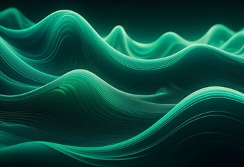 Transparent Emerald Waves with Smooth Flow