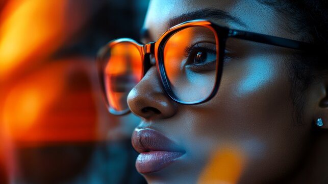 women at work in team discussion, office meeting with diverse women, brainstorming and writing on glass wall, collaborative environment