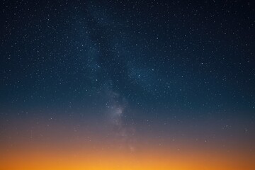 Fototapeta premium Stunning twilight scene with countless stars illuminating the night sky