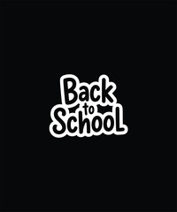 Back to School typography T-shirt Design Print Ready file download