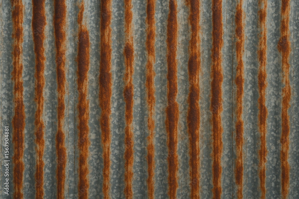 Poster vintage zinc surface with rust patterns and stains as the background