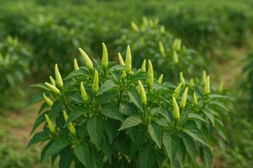 Organic Farming of Thai Chili Trees