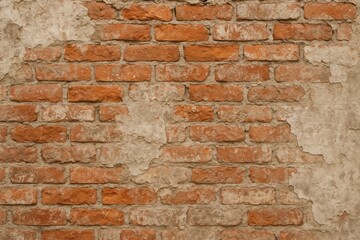 Surface details of weathered brick wall