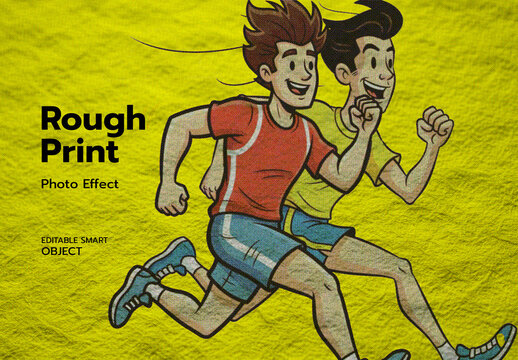 Rough Print Photo Effect