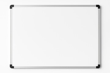 Blank whiteboard on a white background