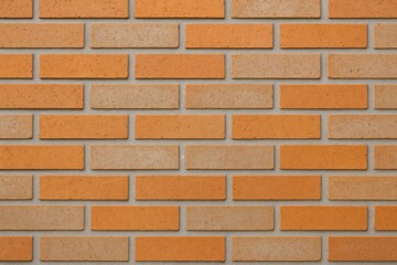 Obraz premium Facade featuring orange brick and concrete materials