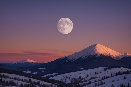 Full Moon and Grimace: An Unusual Night Scene
