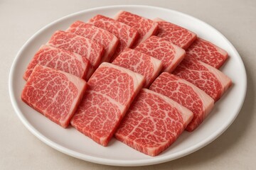 Juicy, freshly sliced beef served on a plate