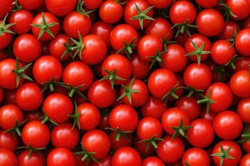 Close-up of freshly picked cherry tomatoes