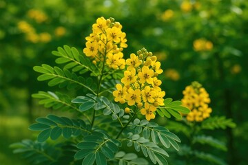 Leguminous plant from Asia with various common names, belonging to the Caesalpinioideae family