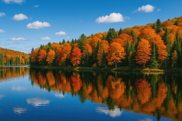 Autumn Foliage at a Popular Provincial Park