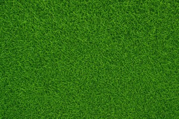 Fototapeta premium Aerial view of vibrant grassy terrain with textured pattern for athletic product backdrop