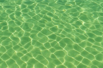 Obraz premium Emerald-colored aquatic environment