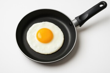 Sunny side up cooked in a skillet