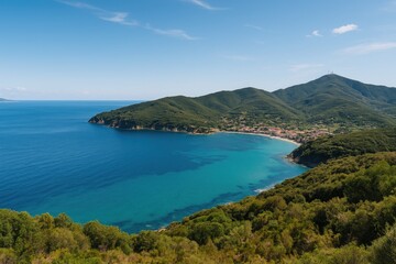 Obraz premium Scenic views of an island's terrain